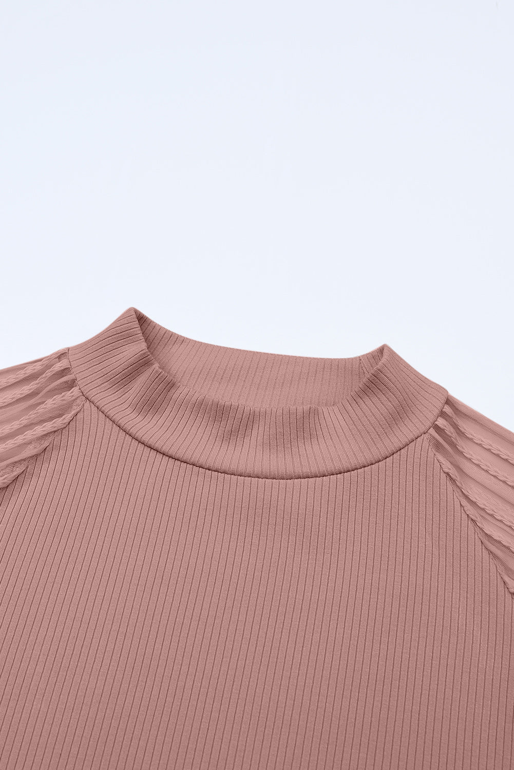 Threaded Pear Elizabeth Crewneck Ribbed top Long Sleeve Top