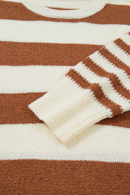 Threaded Pear Sadie Sleeve Patchwork Baggy Sweater