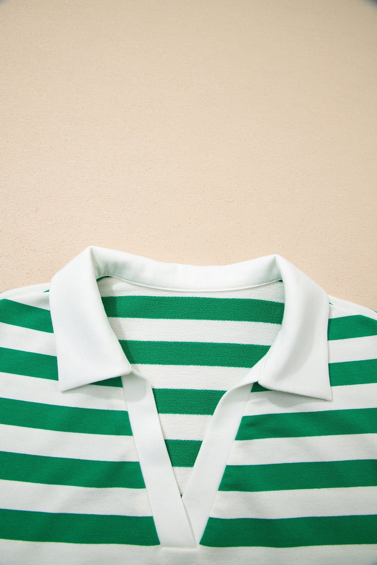 Threaded Pear Sawyer Ruffled Short Sleeve Blouse