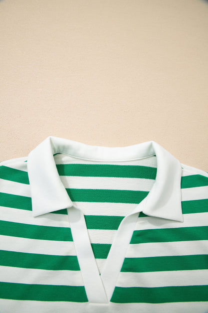Threaded Pear Sawyer Ruffled Short Sleeve Blouse