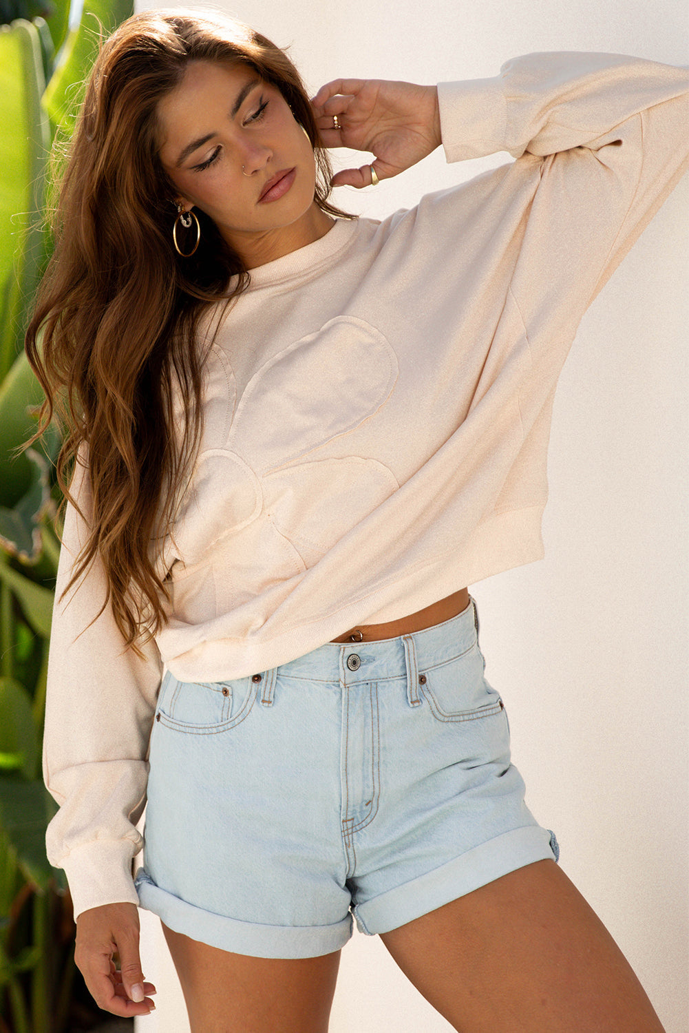 Threaded Pear Avery Drop Shoulder Casual Top