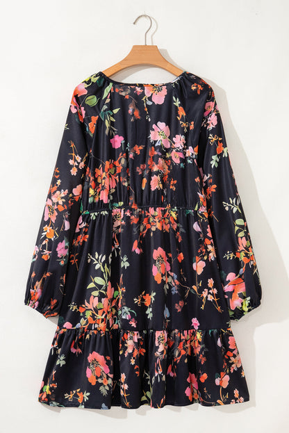 Threaded Pear Pearl Long Sleeve Mini PLUS Dress