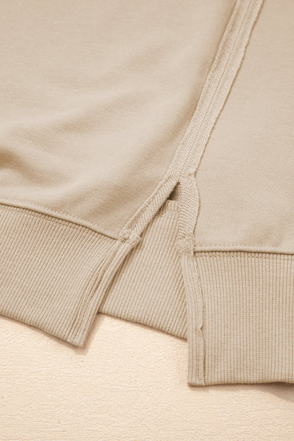 Threaded Pear Ashley Sleeve Side Slit Sweatshirt