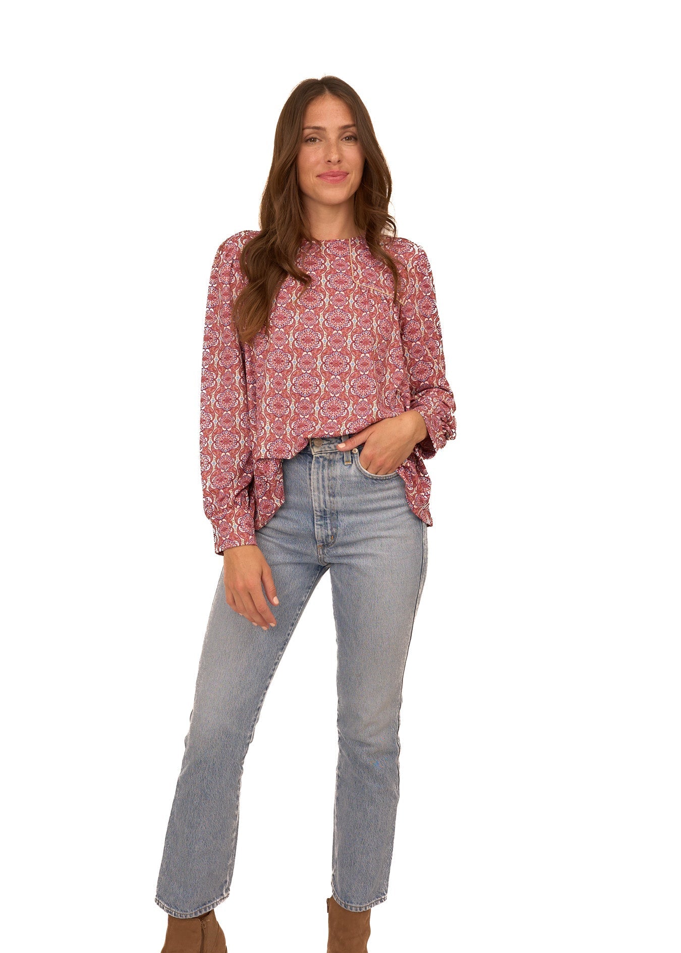 Camden Geo Long Sleeve Top