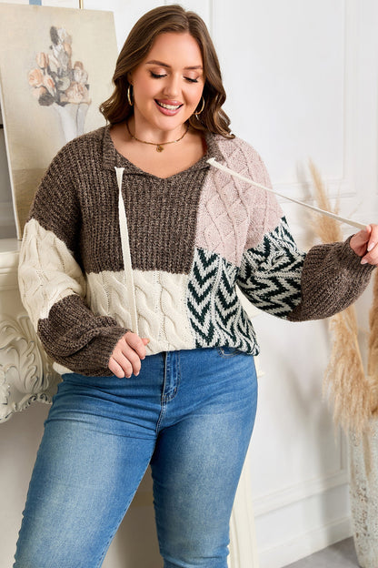 Threaded Pear Rivka Back Loose Fit PLUS Sweater