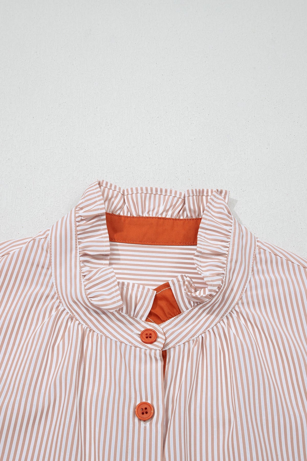 Threaded Pear Maren Frilled Collar Down Shirt