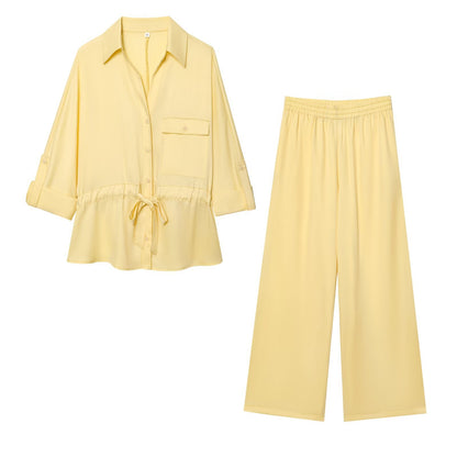 Long sleeved shirt+pants set