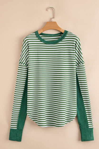 Threaded Pear Laurel Drop Shoulder Casual Top