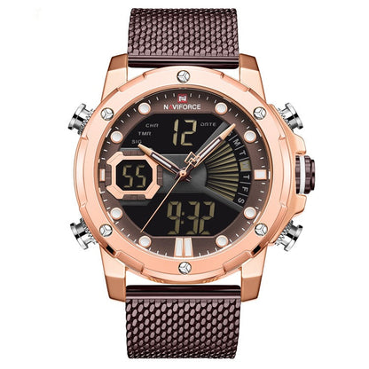 Men’s Luxury Sports Watch | High-Sense Multi-Functional Chronograph | Trendy Waterproof Military-Style Wristwatch | Rugged Tactical Men’s Sports Watch | 2026 High-Fashion Performance Digital-Analog Watch