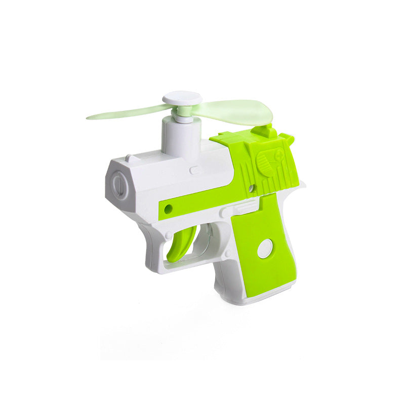 Radish Gun Mini Portable Fan Toy Green Pink Yellow Color Variants