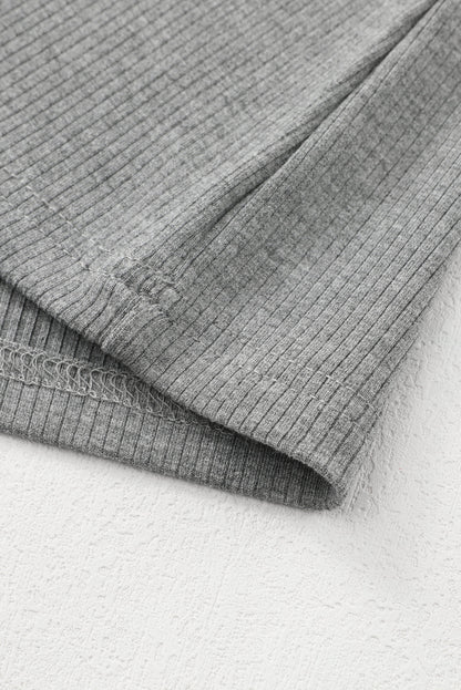 Threaded Pear Elizabeth Crewneck Ribbed top Long Sleeve Top