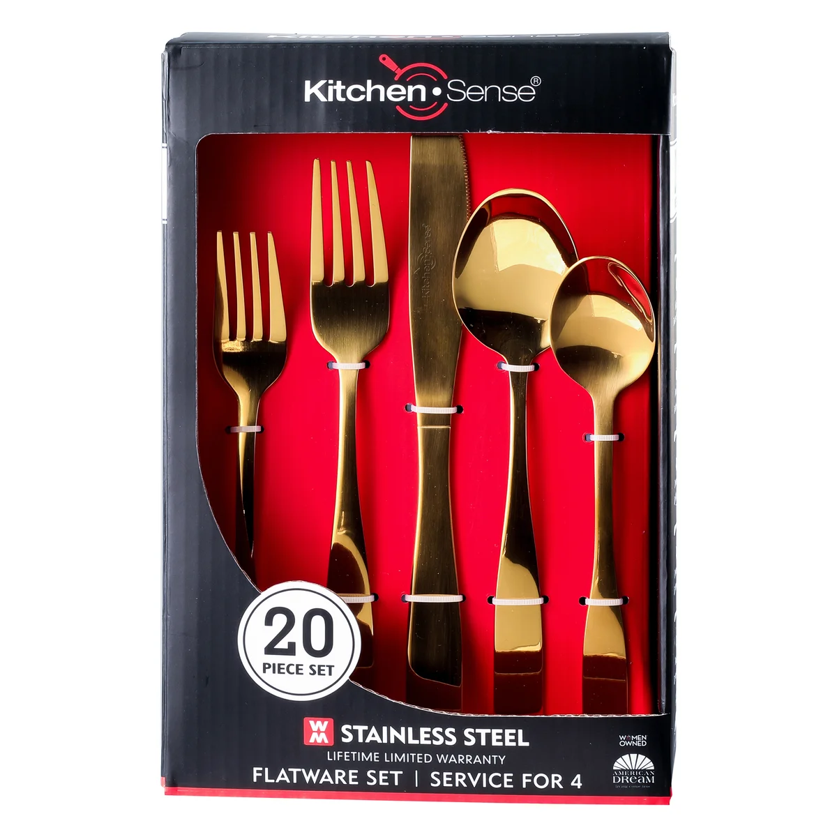40 Piece Stainless Steel Silverware Set for 8