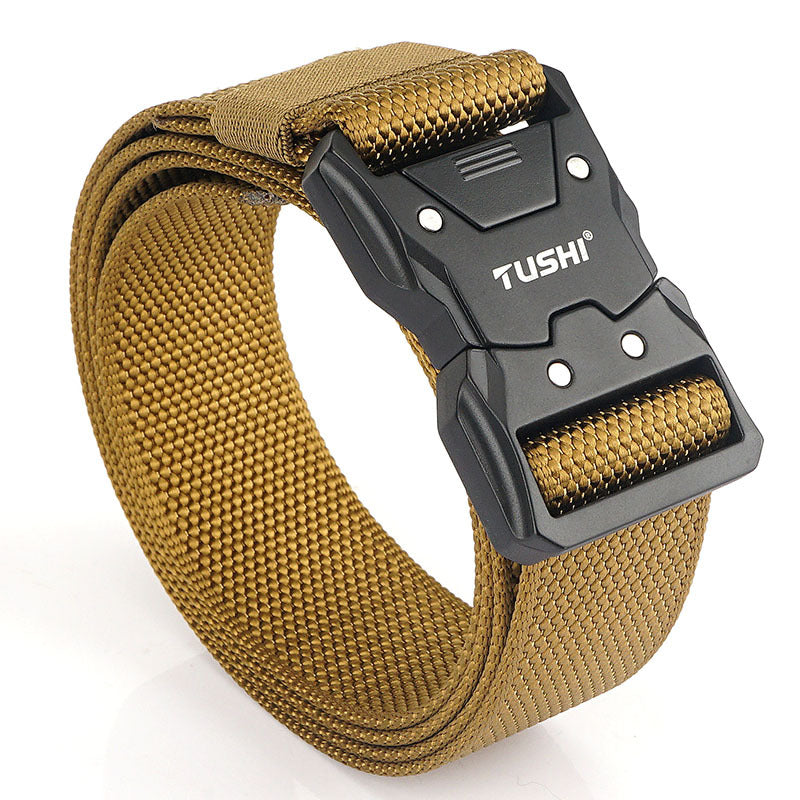 Quick Release Release Buckle Leisure Men's Leather Belt