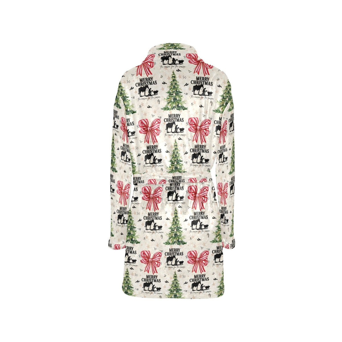 Baha Ranch Praying Cowboy Christmas Fleece Robe