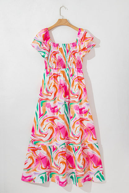 Threaded Pear Avery Smocked Bust Maxi Dress
