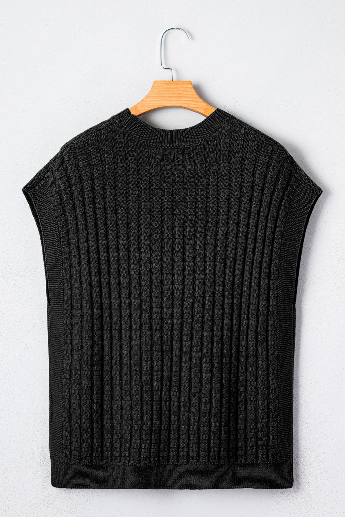 Threaded Pear Marina Textured Short Sleeve Sweater