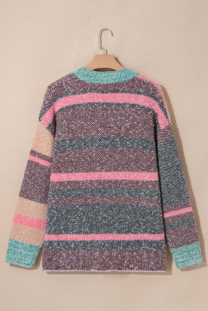 Threaded Pear Elsa Slit Open Front Cardigan