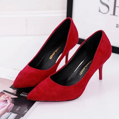 Women’s High-Sense Pointed Toe Stiletto Heels | Elegant Professional Formal Pumps | Trendy Minimalist Sleek Office Heels | Luxury-Label Statuesque Radiant Footwear | 2026 High-Fashion Emerald-Luxe Essential