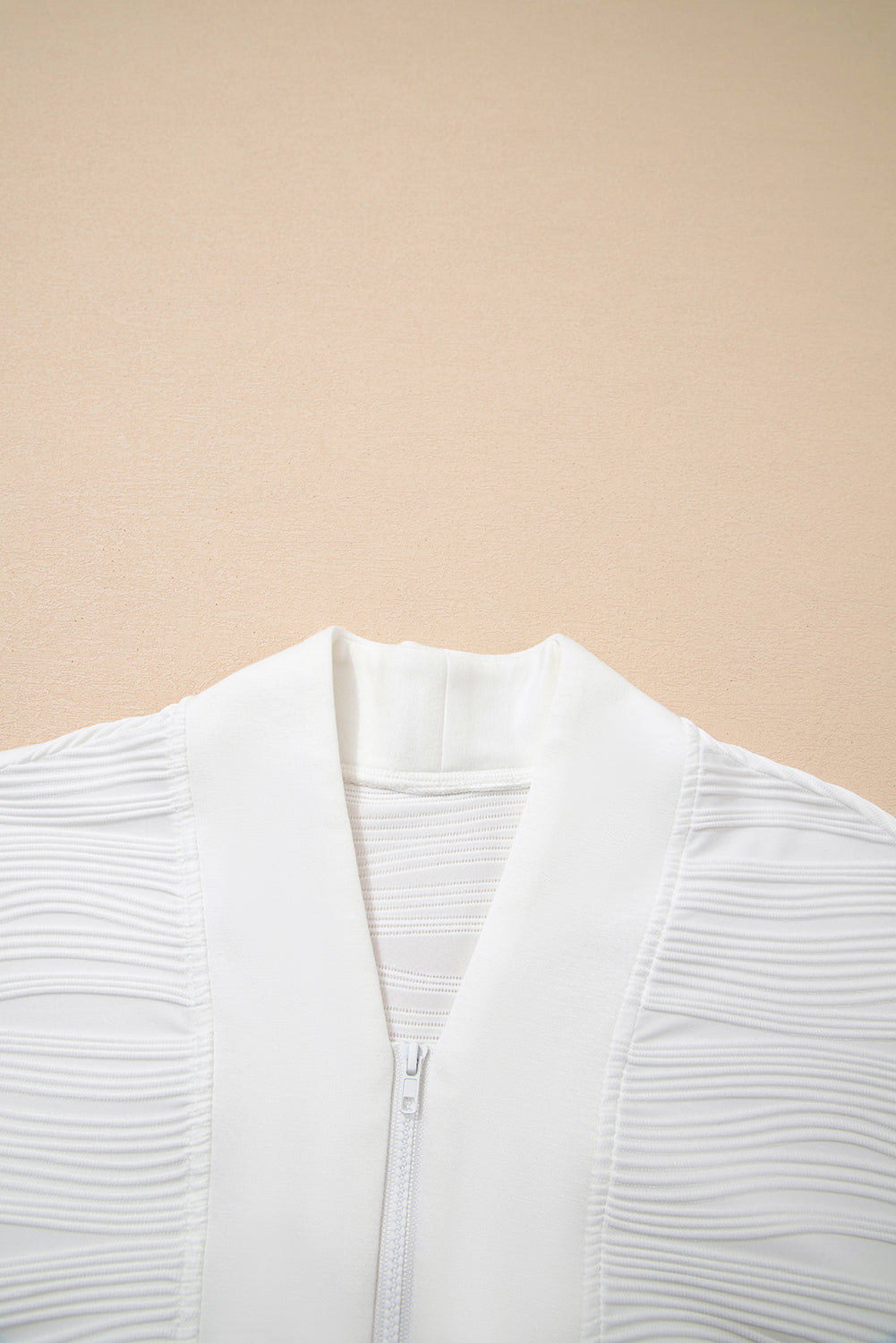 Threaded Pear Nyomi Color Textured Zip Pullover