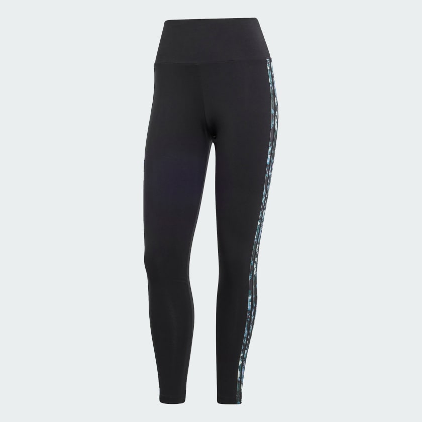 adidas Women's 3 Stripe Floral Leggings