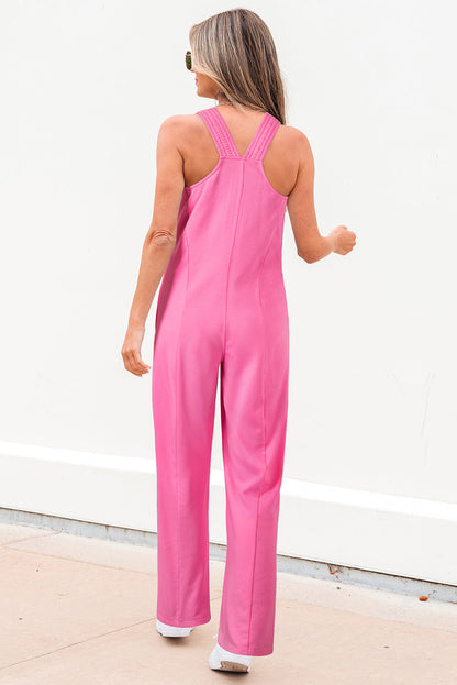 Threaded Pear Scarlett Wide Leg Loose Jumpsuit