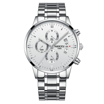 Men’s Luxury Fashion Wristwatch | Classic Business Casual Quartz Watch | Elegant Stainless Steel Men's Timepiece | Premium Waterproof Minimalist Watch for Men