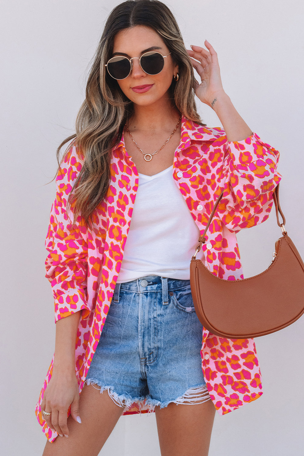 Threaded Pear Harmoni Printed Up Loose Shirt