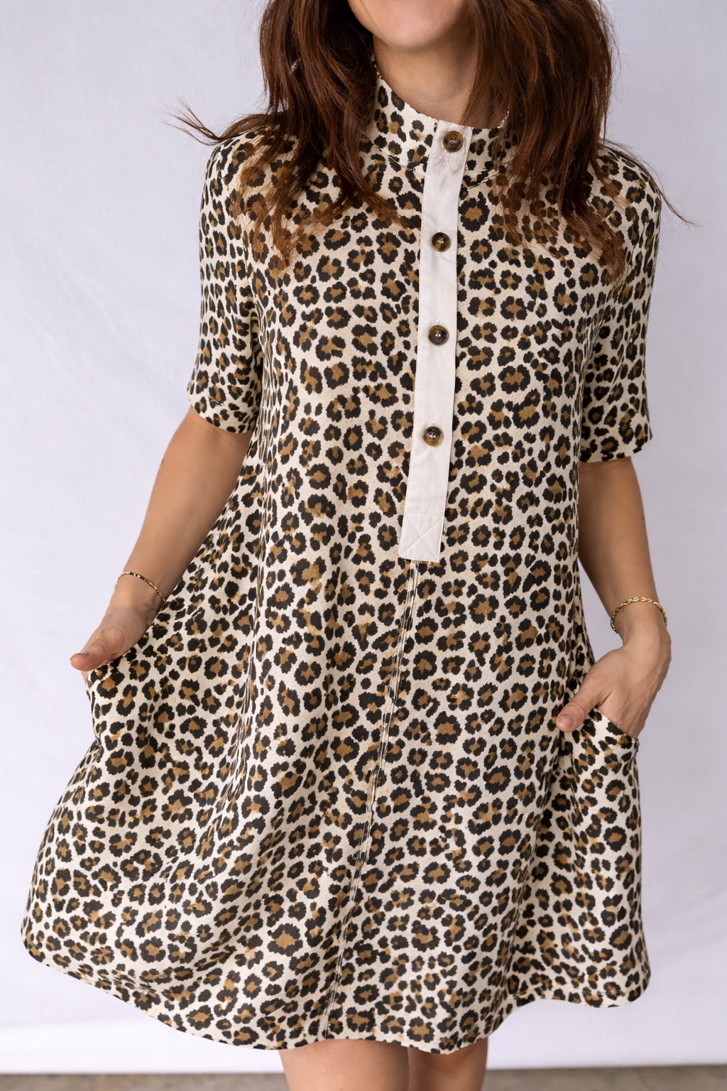 Threaded Pear Aisha Sleeve Loose Mini Dress