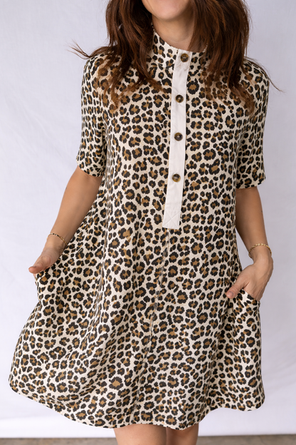 Threaded Pear Aisha Sleeve Loose Mini Dress
