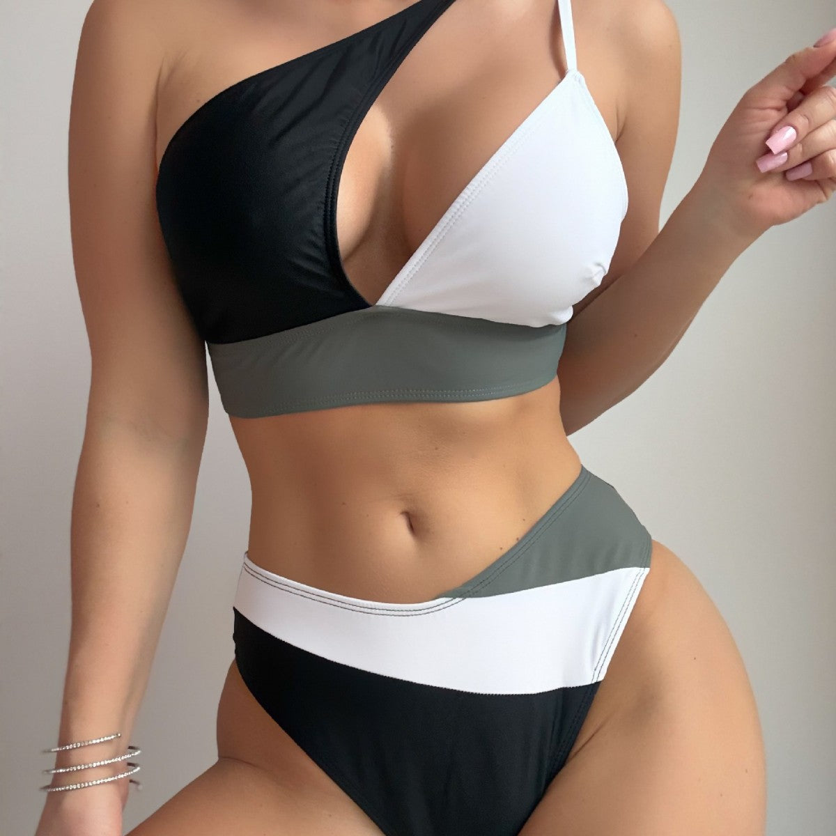 Lace up sexy bikini swimsuit