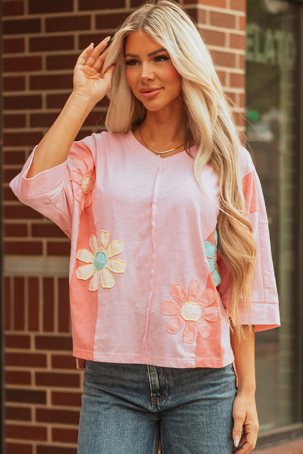 Threaded Pear Wrenleigh Sleeve Oversized T Shirt