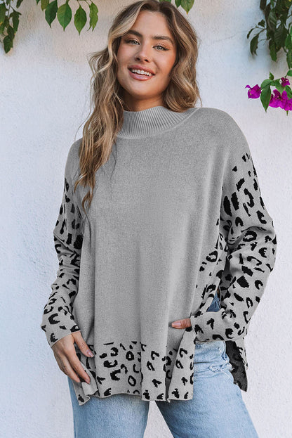 Threaded Pear Isabella Side Slit Oversized Sweater