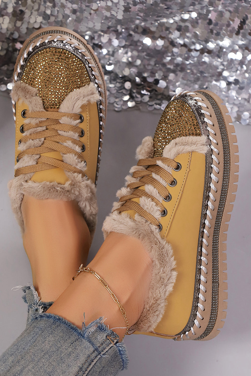 Threaded Pear Harper Lace Up Flat Shoes