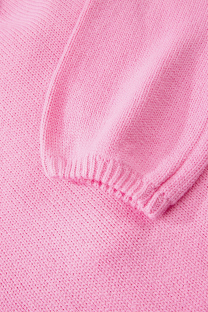 Threaded Pear Olivia Backless Bubble Sleeve Sweater