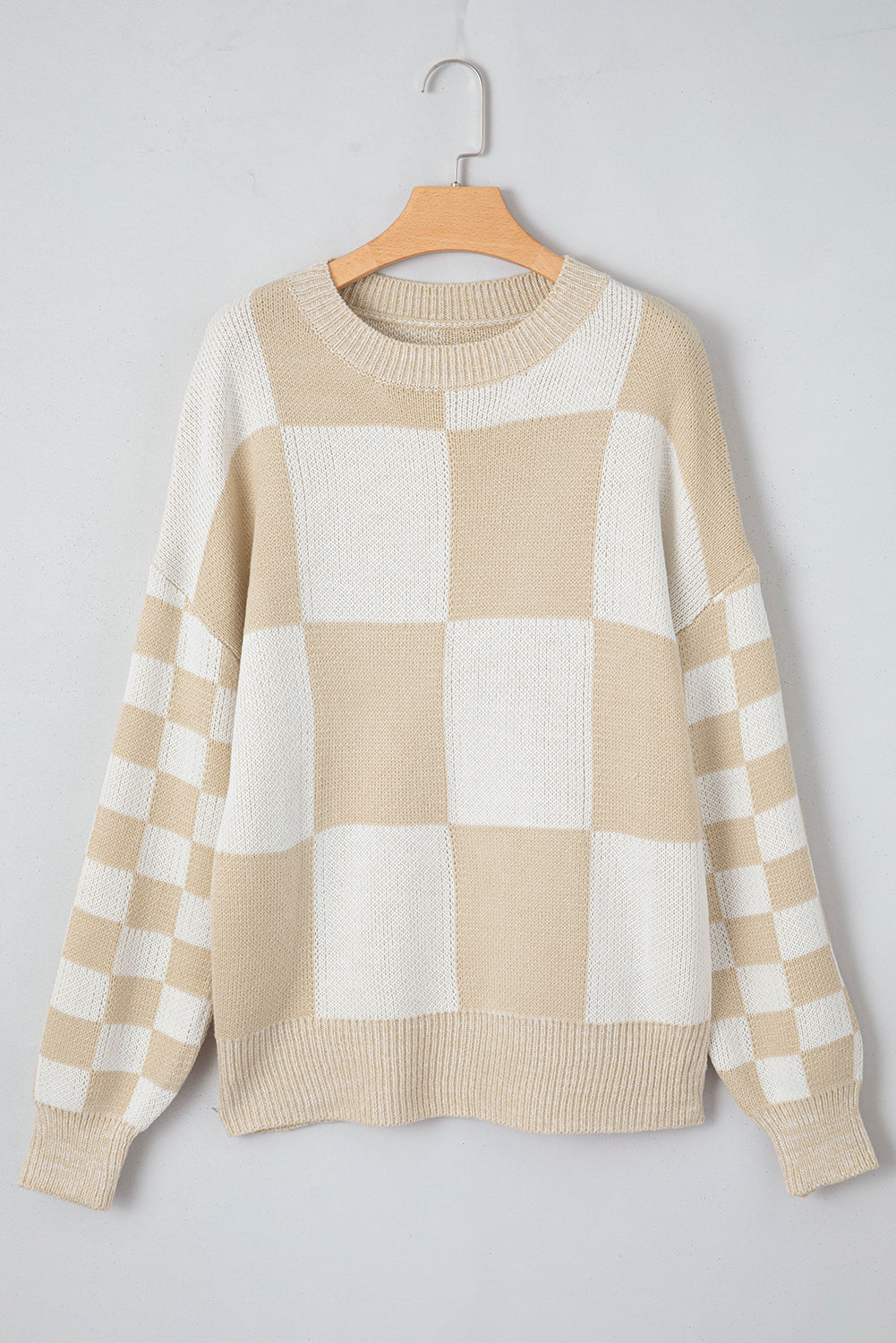 Threaded Pear Vivifira Print Drop Shoulder Sweater