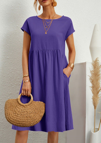 Women’s Summer A-Line Dress with Pockets