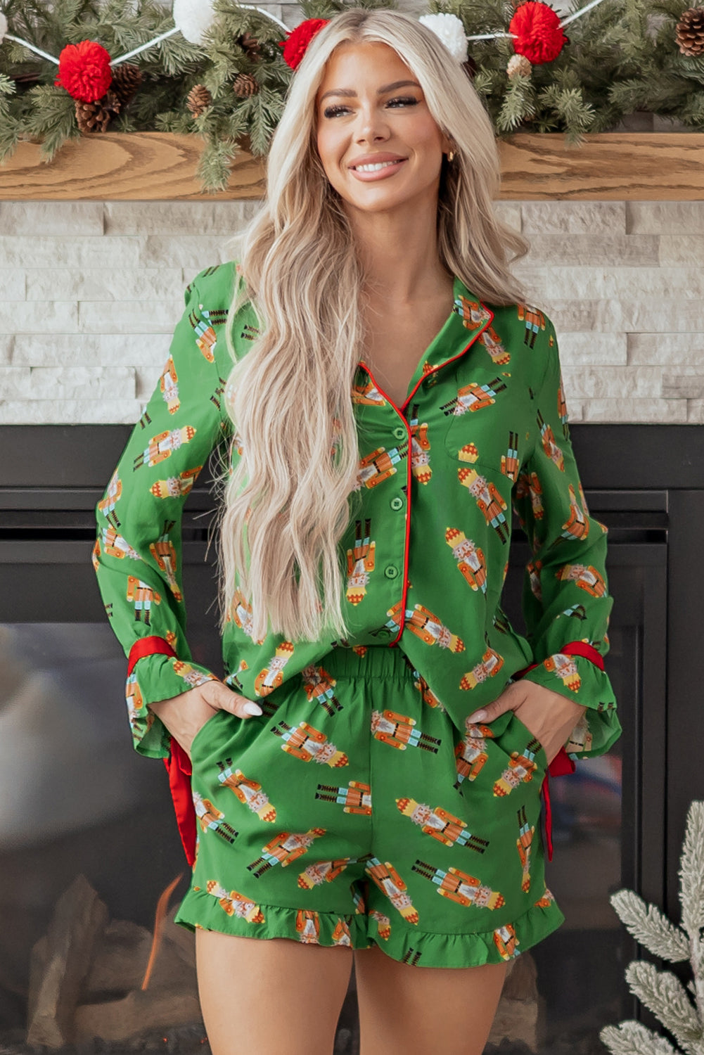 Threaded Pear Vivisha Silky 2pcs Pajama Set