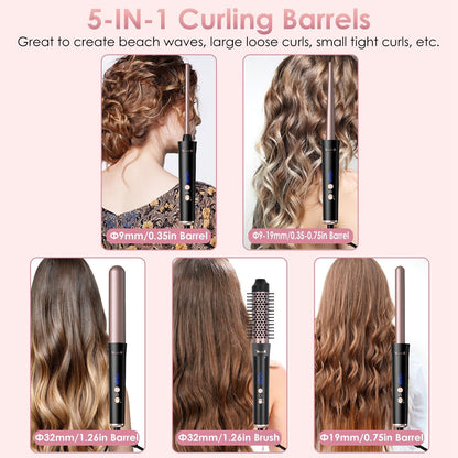 5 in 1 Curling Wand Hair Curling Iron