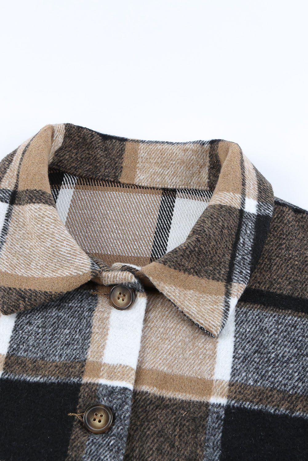 Threaded Pear Mia Plaid Print Shirt