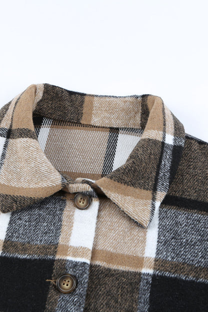 Threaded Pear Mia Plaid Print Shirt
