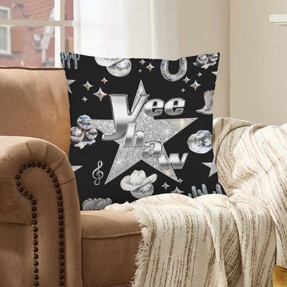 Baha Ranch YEEHAW Velvety Soft Pillow Cover Made in America