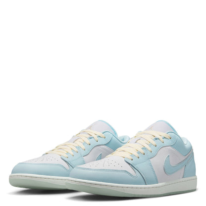 Air Jordan Men's Retro 1 Low Se 'Glacier Blue Summit White' Sneakers