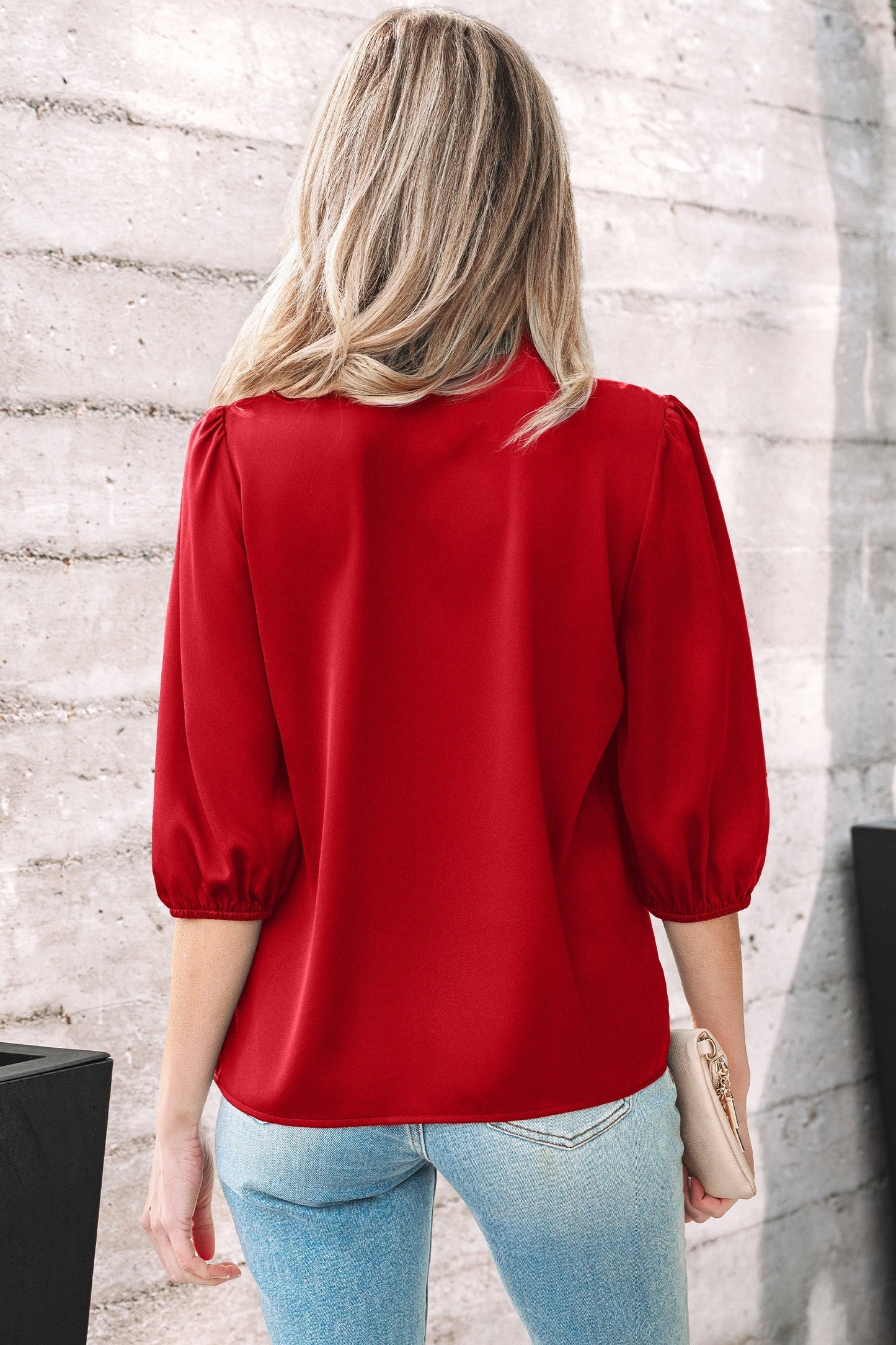 Threaded Pear Paislee 3 4 Sleeve Blouse