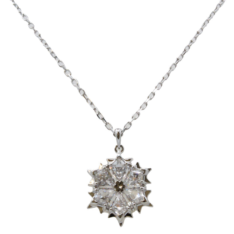 Swarovski Magic Pendant Silver Snowflake Necklace