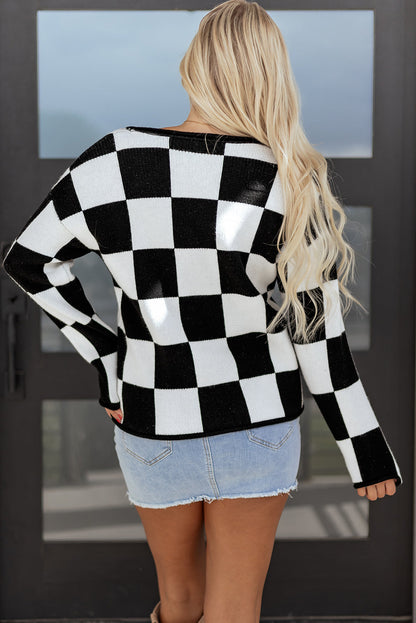 Threaded Pear Amelia Drop Shoulder Knit Sweater