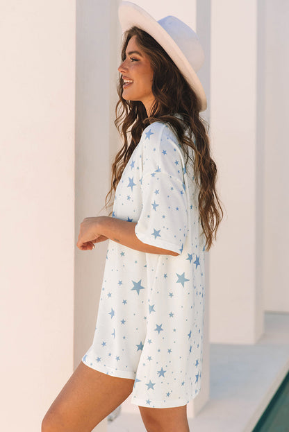 Threaded Pear Braelyn Stars Oversized Tee