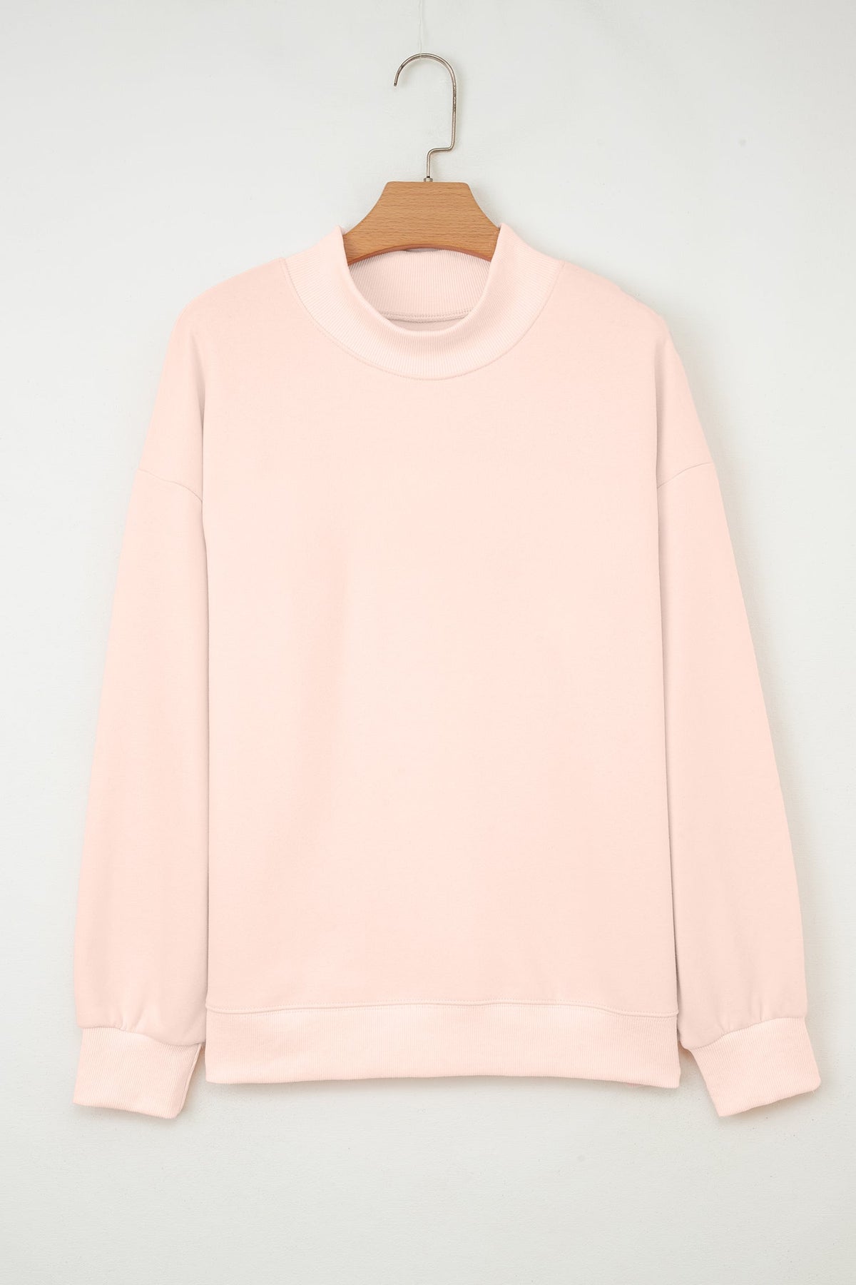 Threaded Pear Ensley apricot Oversize Mock Sweatshirt