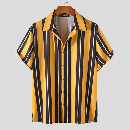 Men’s Ultra-Soft Summer Streetwear Shirt | Casual Relaxed Fit Short Sleeve Top | High-Sense Breathable Men’s Fashion Shirt | Trendy Minimalist Urban Summer Wear | 2026 High-Fashion Lightweight Casual Shirt