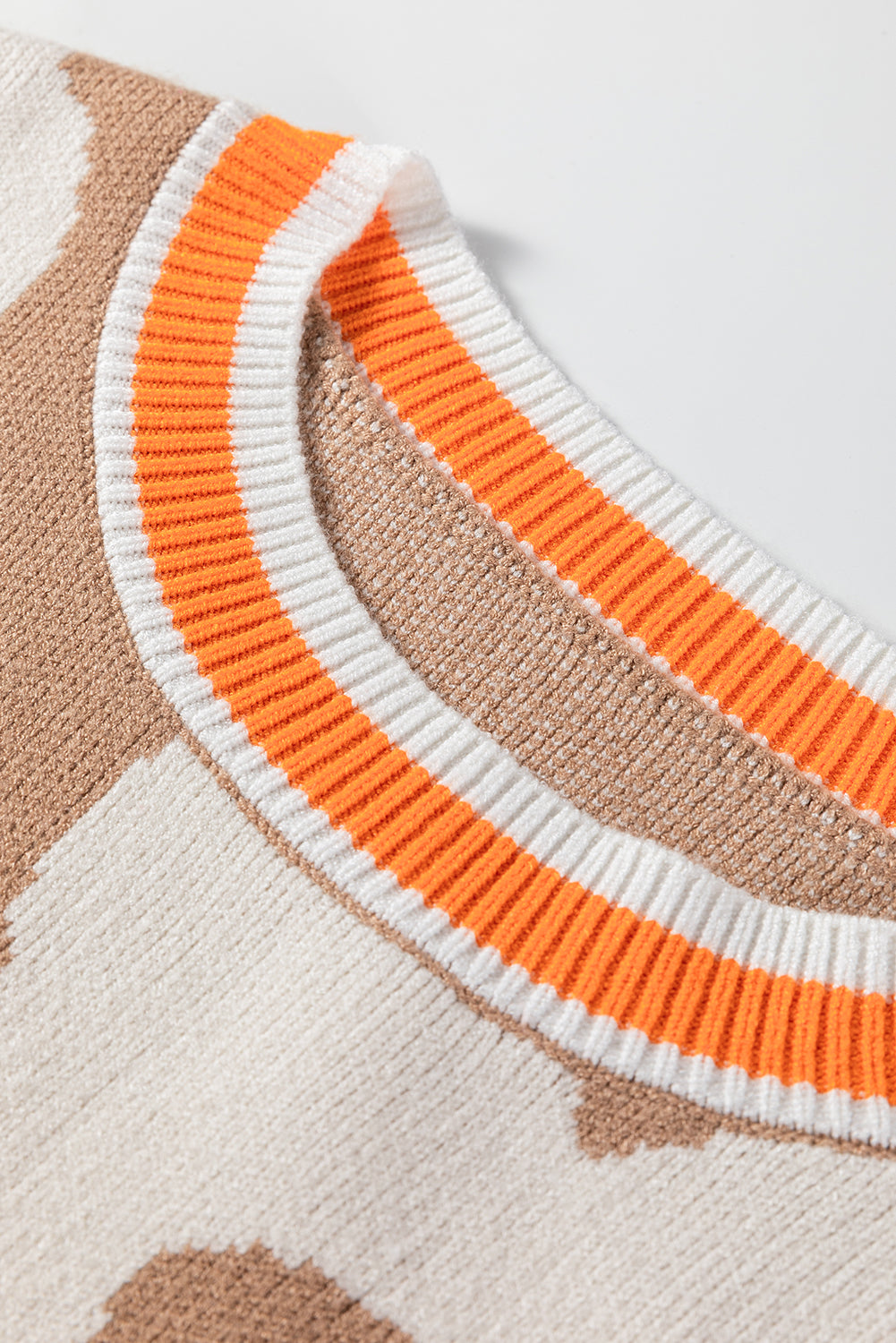 Threaded Pear Scarlett Contrast Striped Baggy Sweater