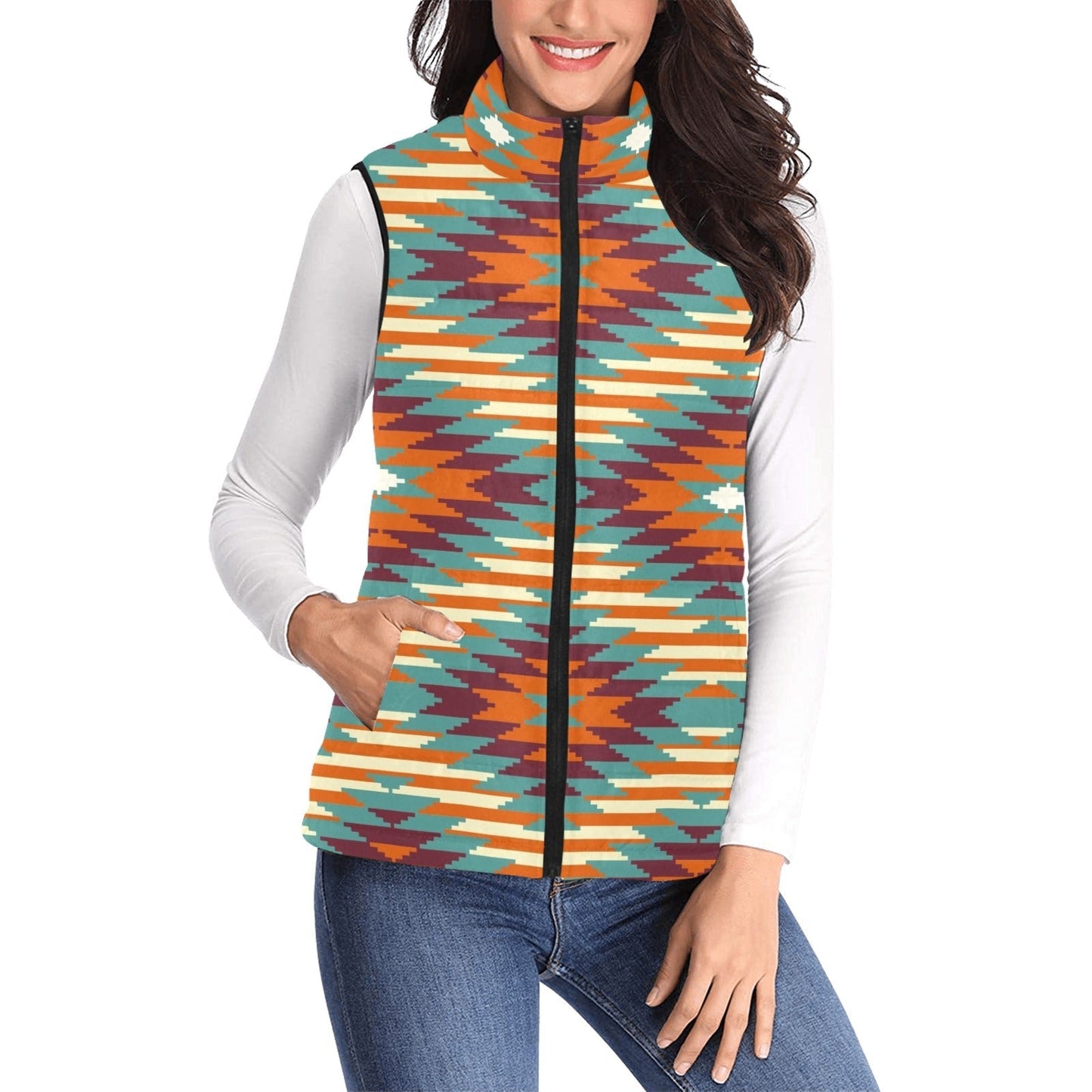 Baha Ranch Chama Valley Aztec Puffy Vest